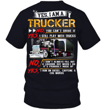 Load image into Gallery viewer, I Am A Trucker Guys V-Neck
