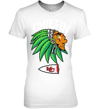 Load image into Gallery viewer, Chiefin Kansas City Chiefs Gift For Fans T-Shirt Ladies Tee