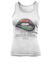 Load image into Gallery viewer, England Rugby Girl Rose Lips Funny Tee Unisex Tank Top