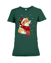 Load image into Gallery viewer, Corgi Christmas Gift Funny T-Shirt Ladies Tee