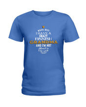 Load image into Gallery viewer, Finnish Crazy Grandma Gift For Grandma Family Ladies Tee