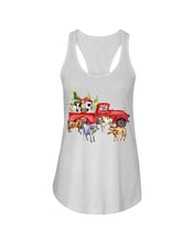 Load image into Gallery viewer, Merry Christmas In Town Cow Lovers Gift For Farmers Ladies Flowy Tank