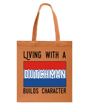 Load image into Gallery viewer, Dutch Man Builds Character Quote Trending Gift Basketweave Tote Bag