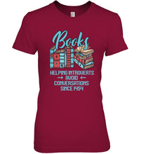 Load image into Gallery viewer, Gift For Book Lovers Funny Quote T-Shirt Ladies Tee