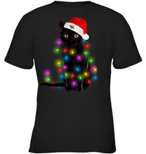 Load image into Gallery viewer, Cat Merry And Bright New Youth Tee