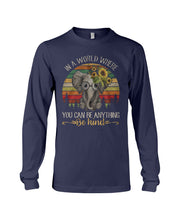 Load image into Gallery viewer, Elephant Be Kind Trending Quote Vintage T-Shirt Unisex Long Sleeve