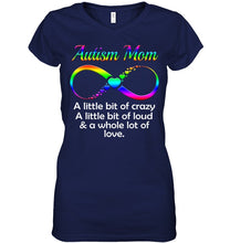 Load image into Gallery viewer, Autism Mom - A Whole Lot Of Love Ladies V-Neck
