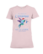 Load image into Gallery viewer, All I Want For Christmas Is A Cure Stop Diabetes Ladies Tee