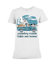 Load image into Gallery viewer, Country Road Golden Retriever Ladies Tee
