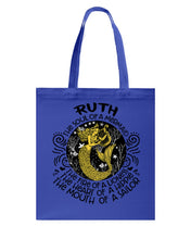 Load image into Gallery viewer, Ruth The Soul Of Mermaid Horoscope T-Shirt Basketweave Tote Bag