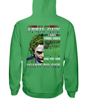 Load image into Gallery viewer, April Guy Joker Quiet Sweet Funny Crazy Black T-Shirt Hoodie