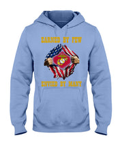 Load image into Gallery viewer, Earned By Few Envied By Many Black T-Shirt Hoodie