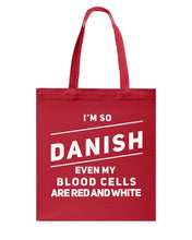 Load image into Gallery viewer, Danish Blood Denmark Lovers Basketweave Tote Bag