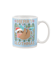 Load image into Gallery viewer, Merry Slothmas Christmas Gift For Kids Family Gift T-Shirt Mug