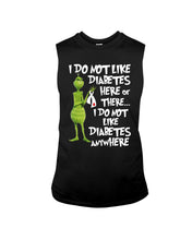 Load image into Gallery viewer, Grinch Funny Quote Don't Like Diabetes Christmas Tee Unisex Long Sleeve