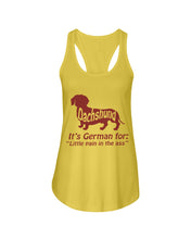 Load image into Gallery viewer, Dachshund German Shirt For Dachshunds Dog Lovers Ladies Flowy Tank