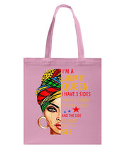 Load image into Gallery viewer, January Queen 3 Sides Horoscopes T-Shirt Basketweave Tote Bag