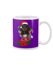 Load image into Gallery viewer, Dachshund In A Sock Christmas Cute Gift For Dachshunds Lovers Mug