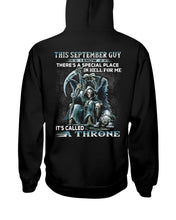 Load image into Gallery viewer, Throne September Guy Special Place Black T-Shirt Hoodie