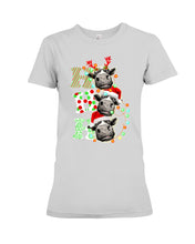 Load image into Gallery viewer, Funny Cows Ho Ho Ho Christmas Gift For Cow Lovers Ladies Tee