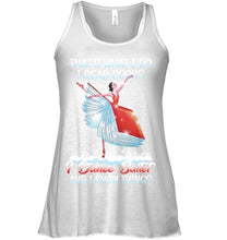 Load image into Gallery viewer, Girl Loves Reading Book And Dance Ballet Gift For Girls T-Shirt Ladies Flowy Tank