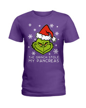 Load image into Gallery viewer, The Grinch Stole My Pancreas Ladies Tee