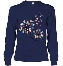 Load image into Gallery viewer, Sign Language - Dandelion Custom T-Shirt Unisex Long Sleeve