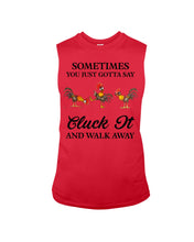 Load image into Gallery viewer, Cluck It Chicken Funny Quote T-Shirt Unisex Long Sleeve