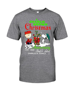 55Th Anniversary A Charlie Brown Christmas Black T-Shirt Guys Tee