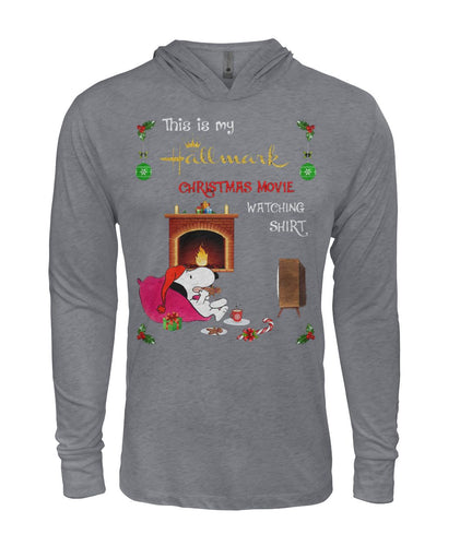 This Is My Hallmark Christmas Movie Watching Snoopy Gift T-Shirt Hoodie