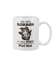 Load image into Gallery viewer, My Inner Heifer Doesn&#39;t Play Nice Funny Quote T-Shirt Mug