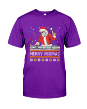 Load image into Gallery viewer, Merry Mixmas - Santa Claus Dj Funny Christmas Gift Guys Tee