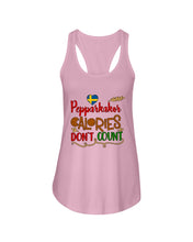 Load image into Gallery viewer, Pepparkakor Calories Don&#39;t Count Ladies Flowy Tank