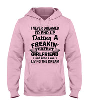 Load image into Gallery viewer, Boyfriends To Perfect Girlfriend Quote Couple T-Shirt Hoodie