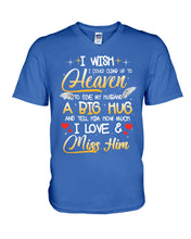 Load image into Gallery viewer, Climb Up To Heaven My Husbabd Guys V-Neck
