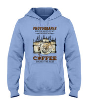 Load image into Gallery viewer, Solve Most Problems Camera Map Photography T-Shirt Hoodie