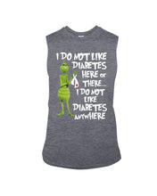 Load image into Gallery viewer, Grinch Funny Quote Don't Like Diabetes Christmas Tee Unisex Long Sleeve