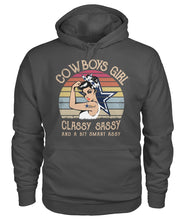 Load image into Gallery viewer, Dallas Cowboys Girl Classy Sassy Hoodie