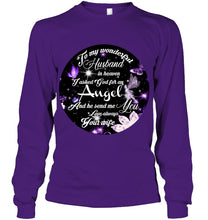 Load image into Gallery viewer, To My Husband In Heaven Gift For Widow Unisex Long Sleeve