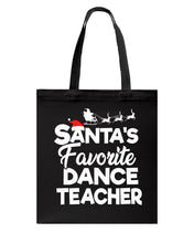 Load image into Gallery viewer, Santa Dance Teacher Christmas Shirt Basketweave Tote Bag