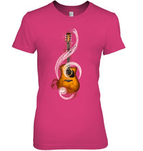 Load image into Gallery viewer, Guitar Note Ladies Tee