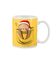 Load image into Gallery viewer, Pocket Slothmas Christmas Gift Funny T-Shirt Mug