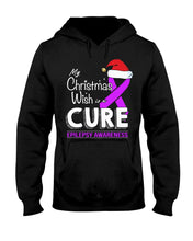 Load image into Gallery viewer, Epilepsy Awareness - My Christmas Wish Is A Cure Hoodie