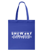 Load image into Gallery viewer, Snow Day Supporter Christmas Gift For Friends Family T-Shirt Basketweave Tote Bag