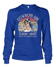 Load image into Gallery viewer, Dallas Cowboys Girl Classy Sassy Unisex Long Sleeve