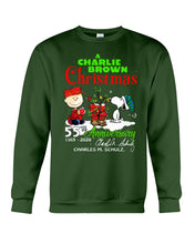 Load image into Gallery viewer, 55Th Anniversary A Charlie Brown Christmas Black T-Shirt Sweatshirt