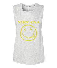 Load image into Gallery viewer, Nirvana Mashup T-Shirts Ladies Flowy Tank
