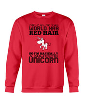 Load image into Gallery viewer, Redhead Unicorn Gift For Fans Funny T-Shirt Sweatshirt