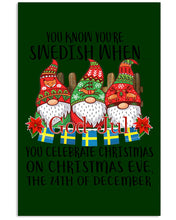 Load image into Gallery viewer, Swedish Christmas Gnome Cute Gift Tee Vertical Poster