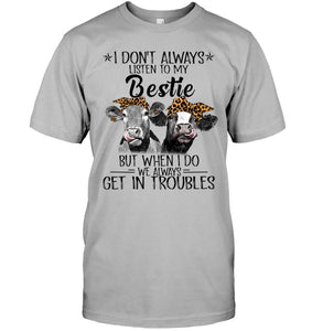 Best Friends Gift For Cow Lovers Guys Tee